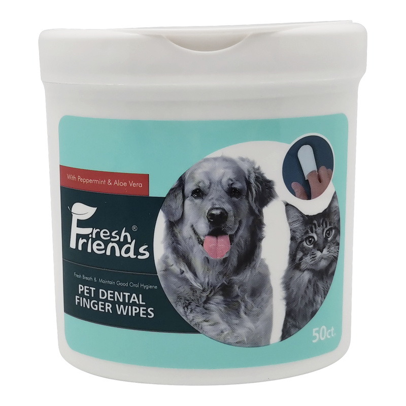 Fresh Friends Dental Finger Wipes 50 pcs for Dogs and Cats - Animall Philippines