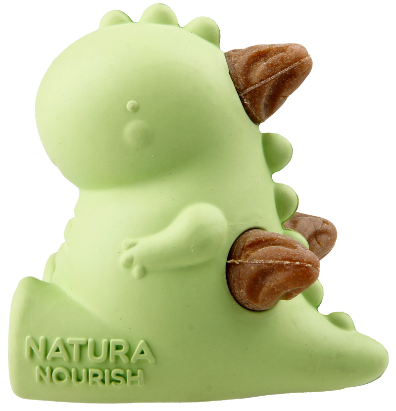 Natura Nourish Treatricks 2-in-1 Baby T-Rex Toy with Dental Treats